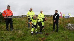 Første spadestikk på Rogfast