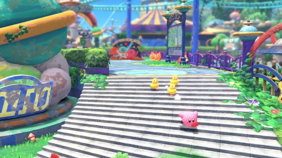 Kirby: The Forgotten Land will be the first 3D game for the pink ball