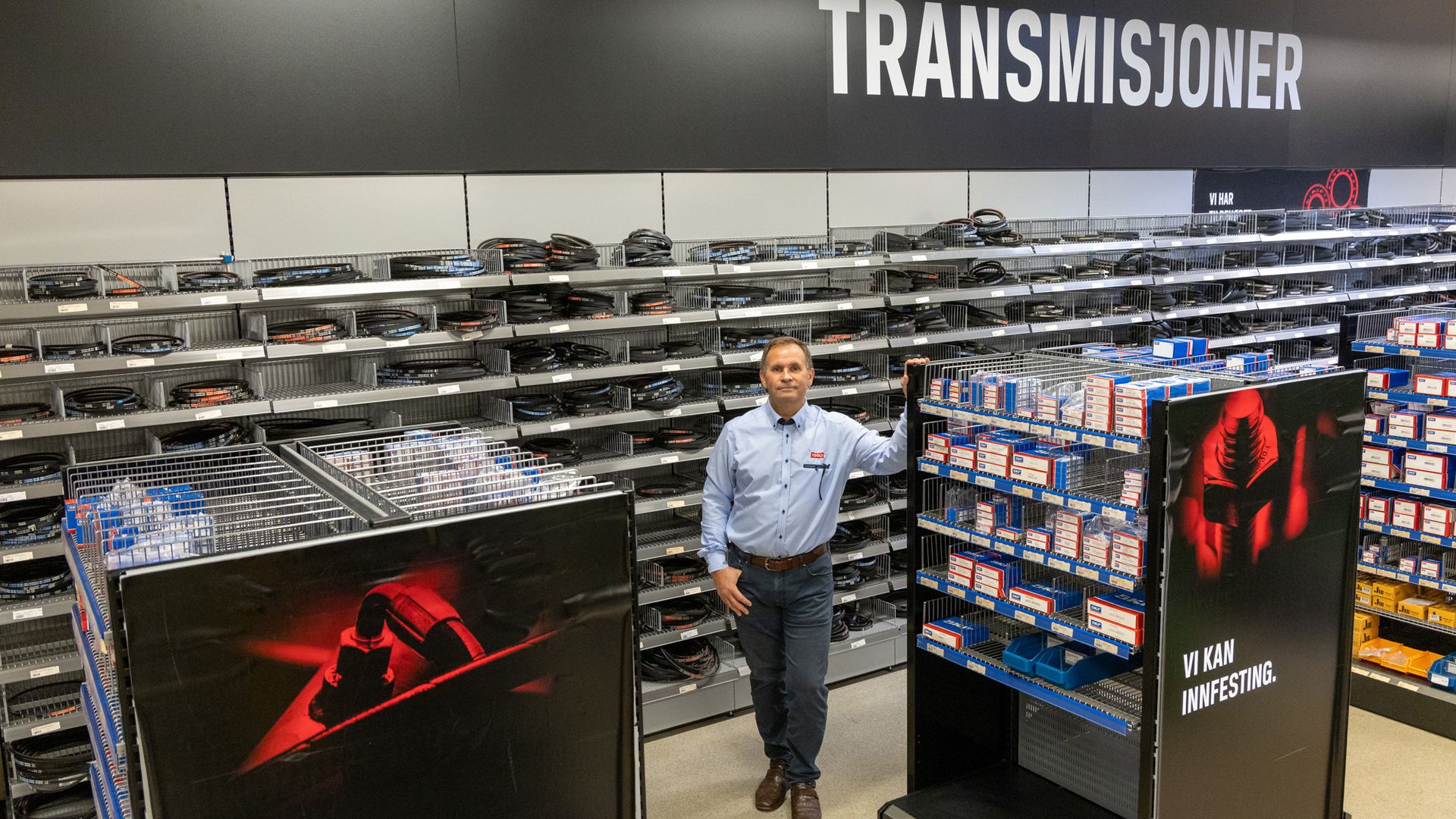I den nye TOOLS-butikken i Drammen møtte vi Børre Jakobsen, landets fremste ekspert på remmer. Riktig remkvalitet er gunstig for både driftsøkonomi og miljøet, kan han fortelle.