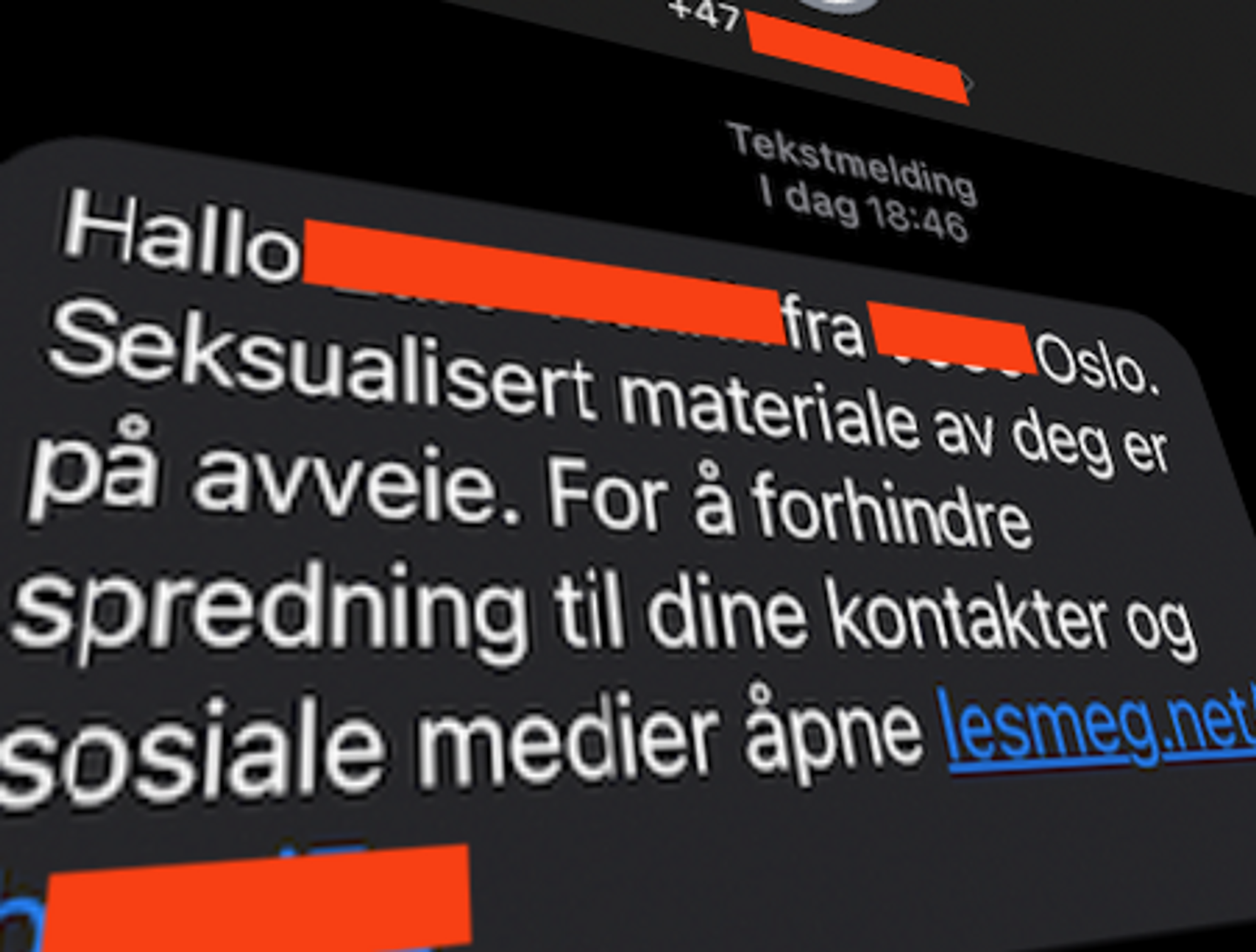 Ny» utgave av velkjent porno-utpressing spres med spoofede SMSer bilde