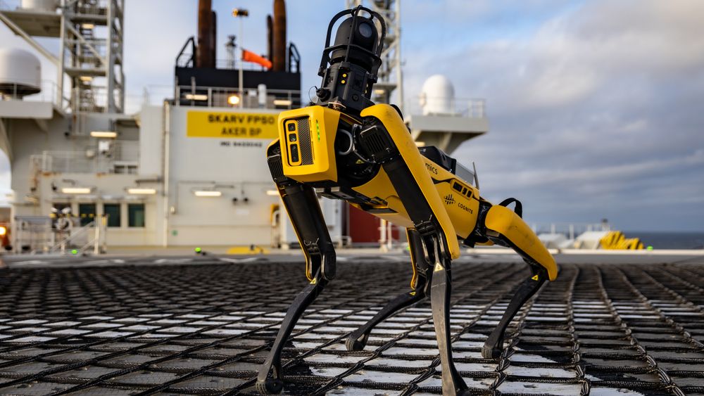 Roboten Spot har vist seg svært effektiv og nyttig for Cognite på produksjonsskipet Skarv FPSO.