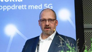 Leder for infrastruktur i Telia Norge, Georg Svendsen, fotografert under Inside Telecom-konferansen 4. november 2021 på Fornebu.