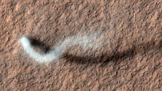 Støvvirvel på Mars.
