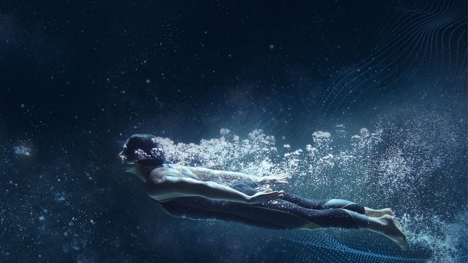 Vil turen på kjøpesenteret i 2030 inkludere en svømmetur – uten vann – ved hjelp av trikoter som lar deg føle vannet og briller som lar deg se under vannet?