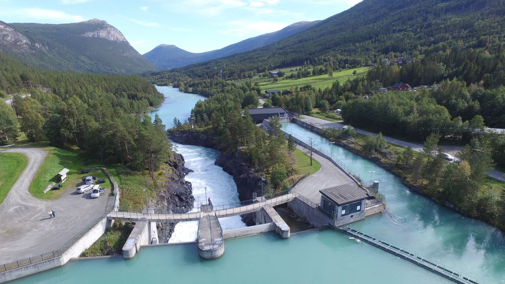 Nedre Otta kraftverk ble bygget ut i 2020 og er eid av Hafslund Eco. Det trekkes fram som eksempel på en skånsom vannkraftutbygging. Bildet er tatt ved Eidefossen.
