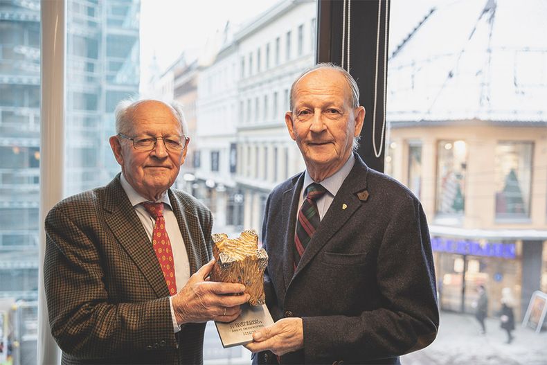 Brødrene Petter og Tore Planke delte Hedersprisen ved tildelingen 2021. 