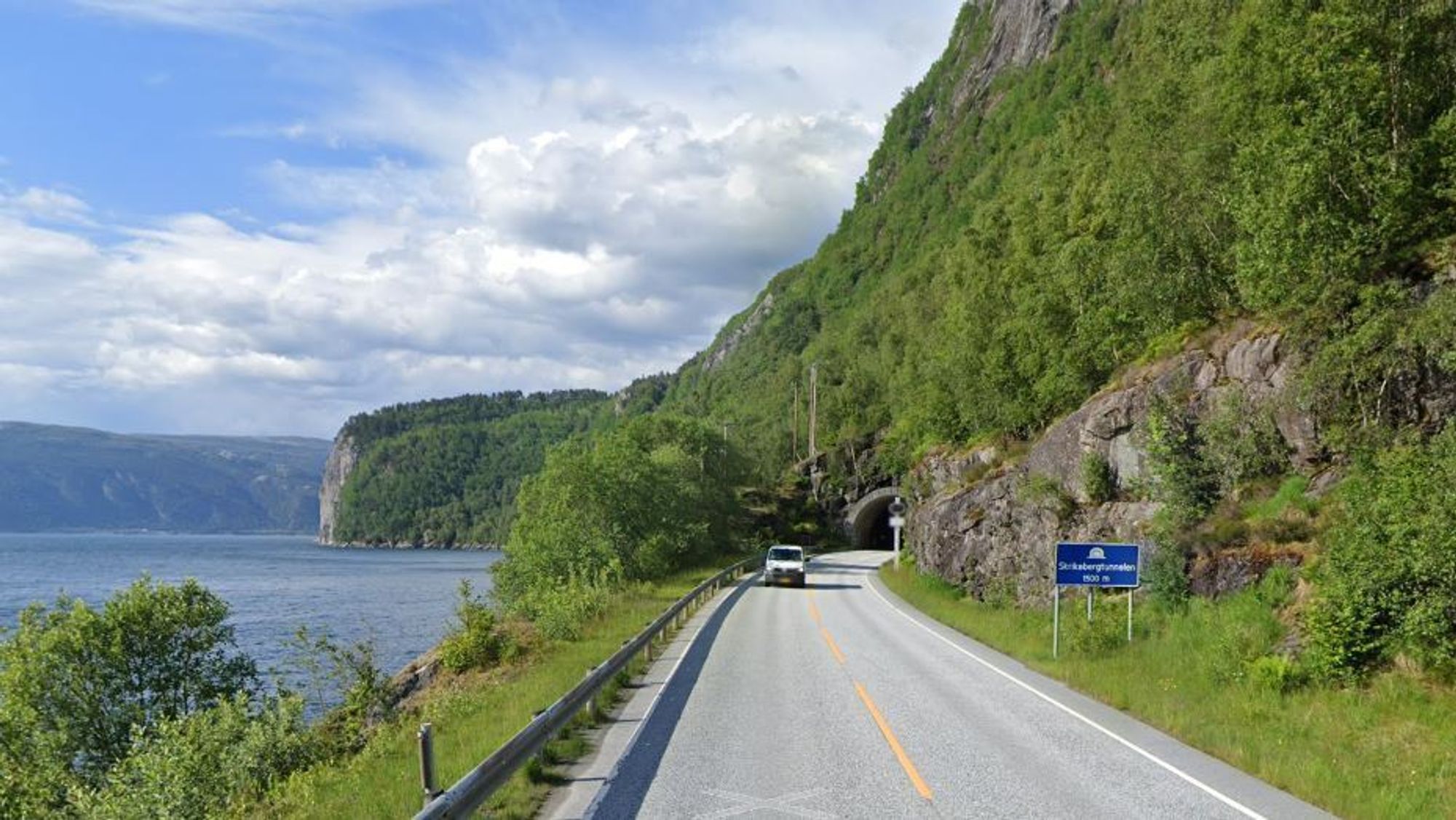 Skrikebergtunnelen er på europavei 39 i Gulen kommune i Vestland. Tunnelen går gjennom Skrikeberget sørvest for Ytre Oppedal i Risnefjorden.