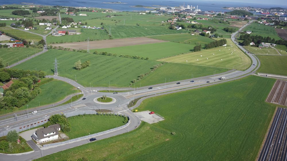 Strekningen som skal bygges er Sør-Tjora til Kontinentalvegen i Sola kommune.                  