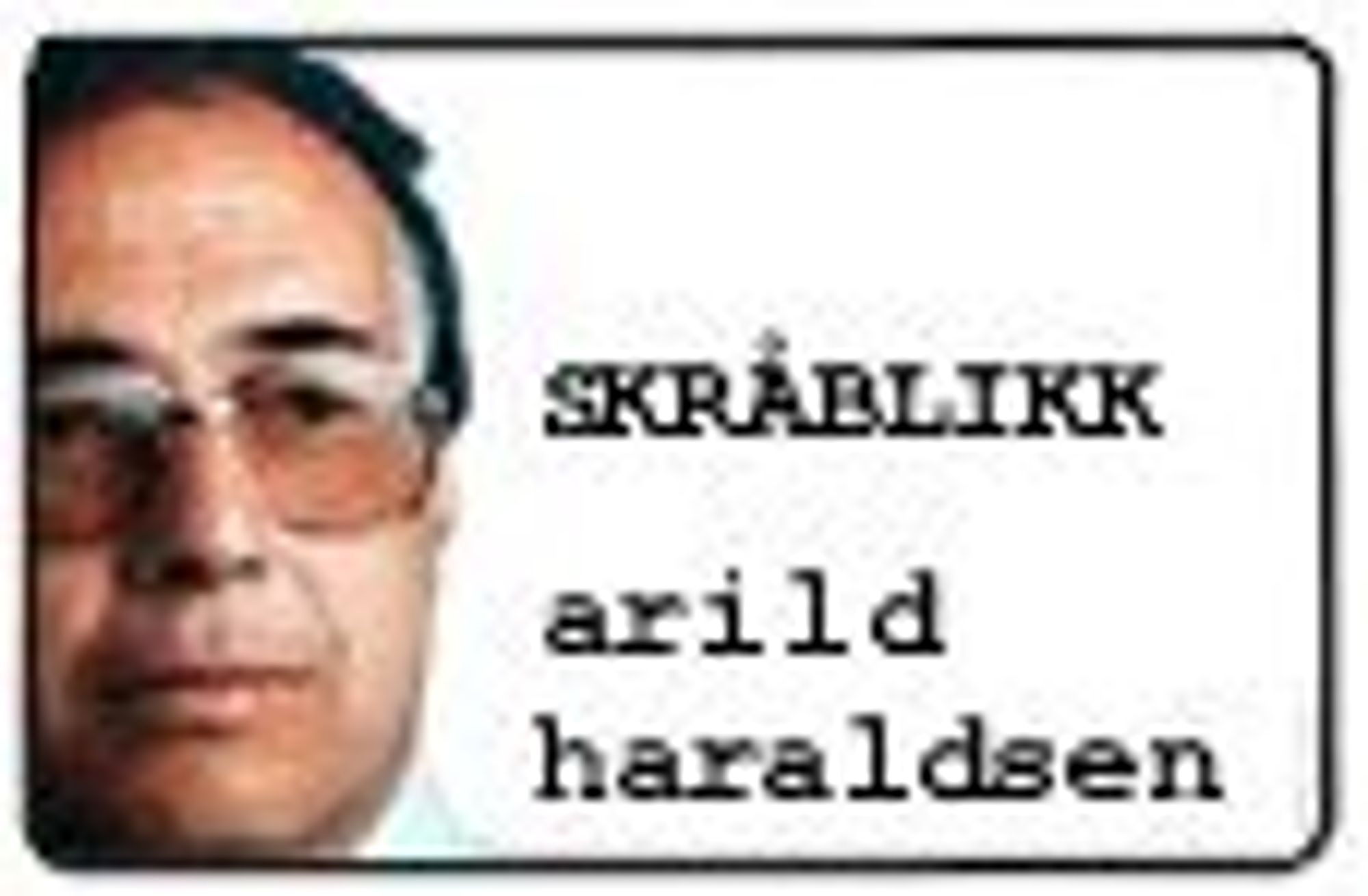 Arild Haraldsens Skråblikk-vignett.