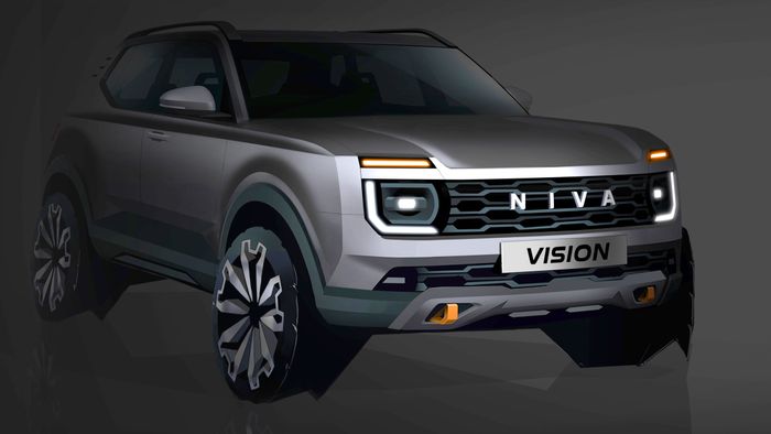 Konseptbilen Lada Niva Vision er bygget på en Renault-plattform. Europeisk bilindustri går en usikker fremtid i møte i Russland.