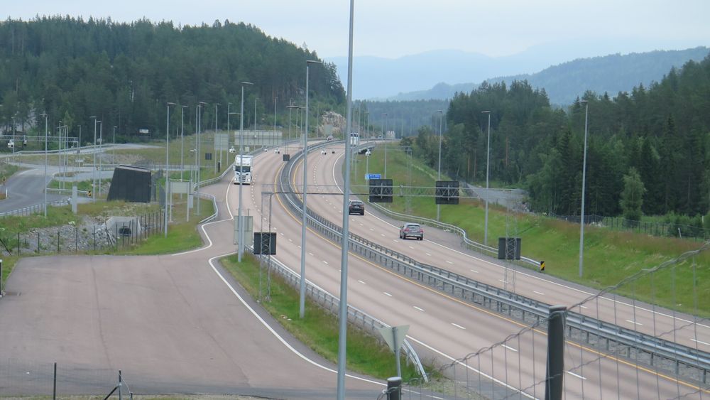  E134 ved Kongsberg er en av strekningene som inngår i det nye driftskontrakten.