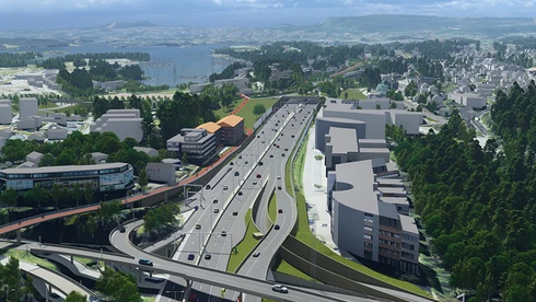 To norske og ett spansk firma i forhandlinger om byggingen av Fornebukrysset- Strand