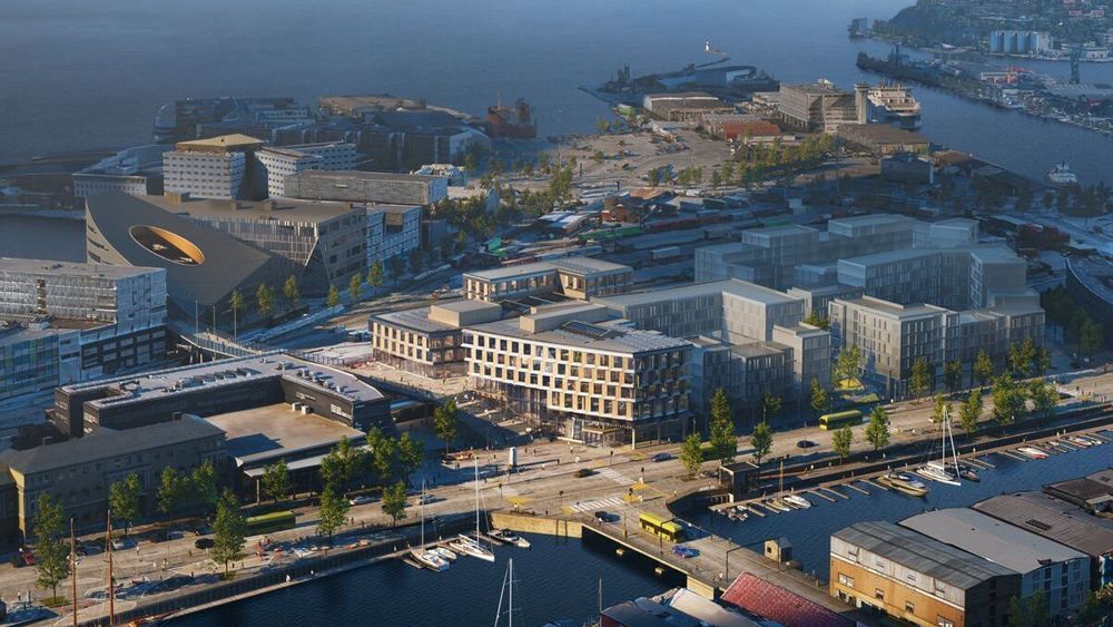 I Trondheim er håpet at den nye sentralstasjonen, som bygges over togsporene, skal gi enklere adkomst mellom sentrum og havneområdene.