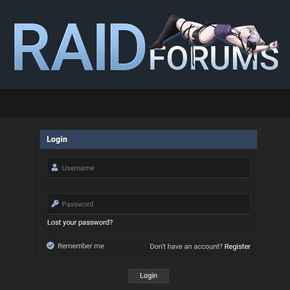 Raidsforum slik det så ut like før det ble beslaglagt.