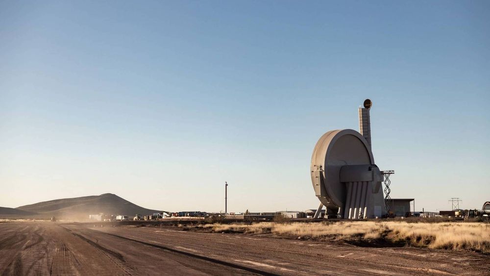 Spinlaunchs anlegg i New Mexico.