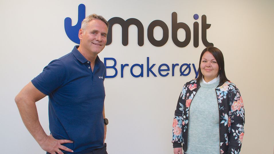 Rune Lilleås og Jeaneth Aspeholen, blir nå kolleger i Mobit Drammen.