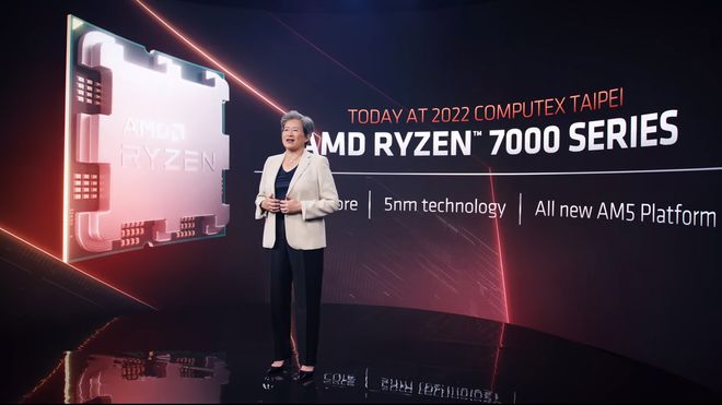 AMD-sjef Lisa Su introduserte AMD Ryzen 7000 Series under Computex Taipei 2022.