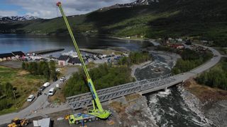 Midlertidig bru på E6 i Troms åpner onsdag
