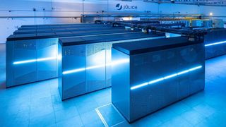 Superdatamaskinen Juwels ved Forschungszentrum Jülich i Tyskland.