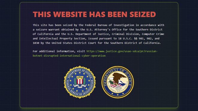 Domenet RSocks.net ble i juni 2022 beslagslagt av FBI.