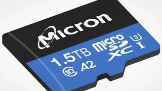 MicroSD-kortet i400 fra Micron. Skal være det første som får en lagringskapasitet på 1,5 terabyte.