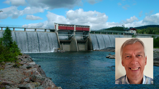 Collage av dammen og et bilde av Doorman.