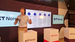 Administrerende direktør Øyvind Husby i IKT-Norge under et arrangement i Arendal onsdag.