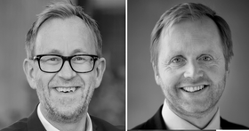 Kim Robert Lisø (t.v.) og Bjørn K. Haugland.