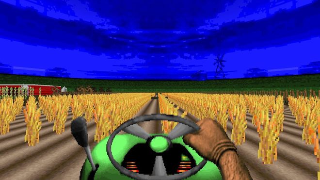 Hva har et voldelig spill fra 1993 med jordbruks­maskiner i USA å gjøre?