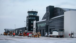 Flyplassen i Longyearbyen.