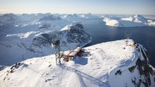 Basestasjon i mobilnettet til Tusass på Qinqaaq på Grønland, bygd i samarbeid med Ericsson.