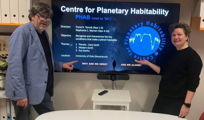 Trond Torsvik og Stephanie Werner skal lede Centre for Planetary Habitability. 