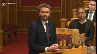 Jan Christian Vestre i Stortinget