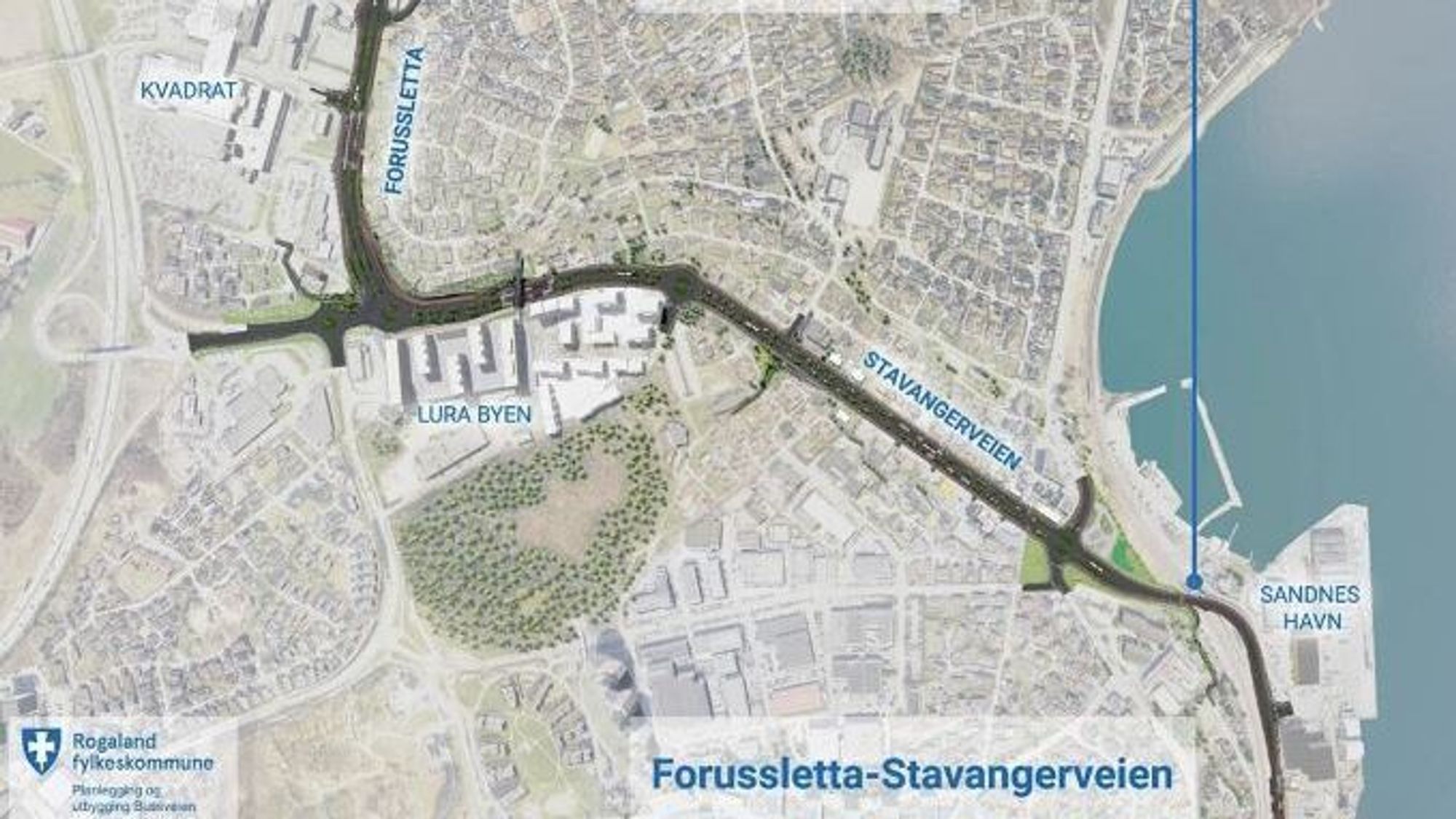 Veistrekningen som inngår i denne kontrakten.