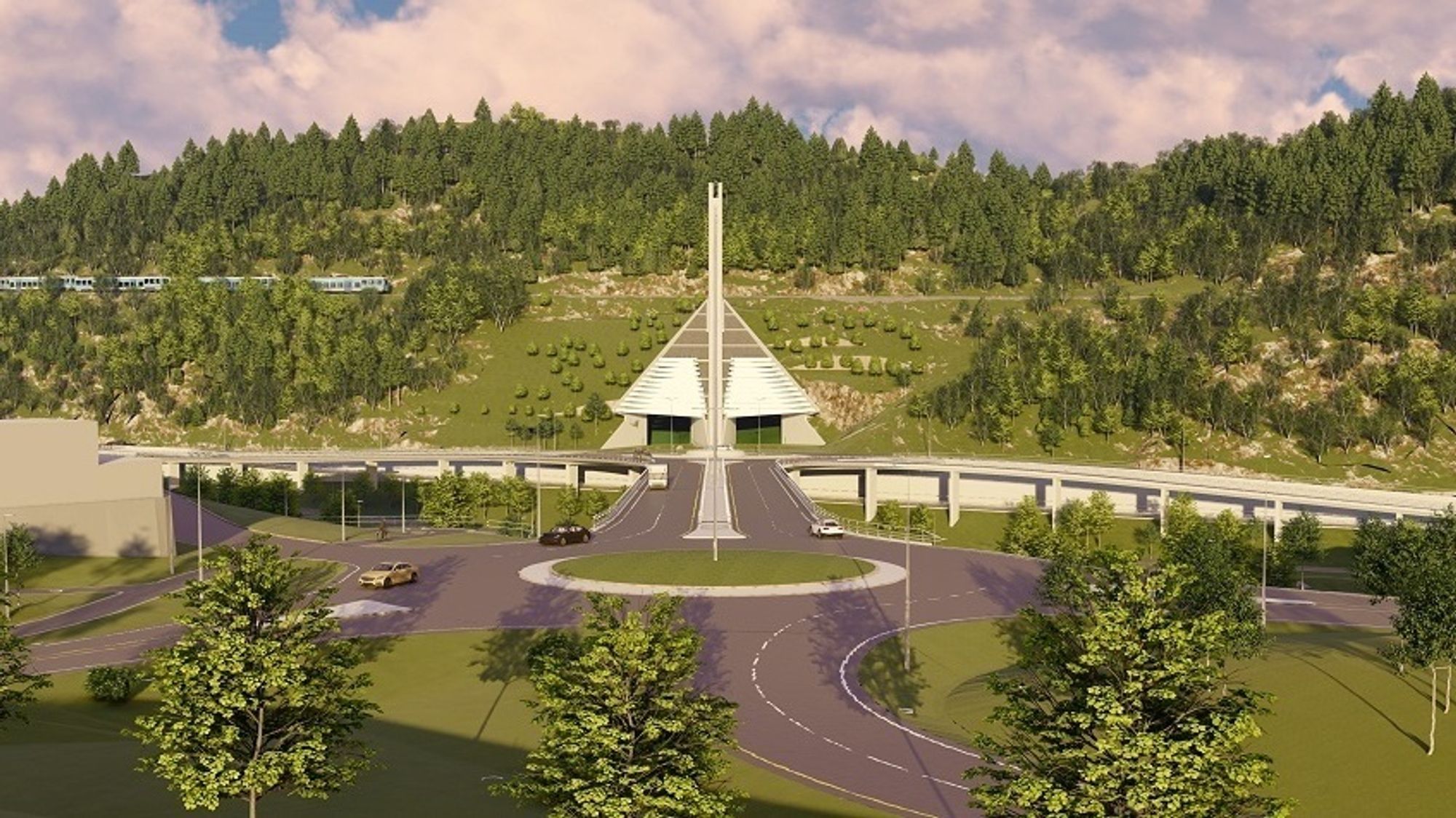 Byåstunnelen er ett av prosjektene som nå sikres finansiering ved å utvide innkrevingsperioden for bompenger i Trondheim.