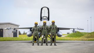 Gripen, F-16 og F-35 fra fire nasjoner er stasjonert på Ørland