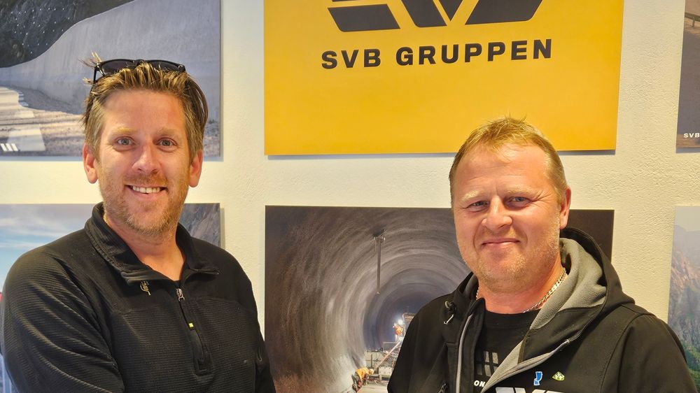 Fv. Tom Egeli i V&amp;T Entreprenør og Terje Moen i SVB Gruppen.