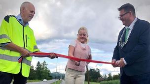 Åpnet 1300 meter ny gang- og sykkelvei i Enebakk