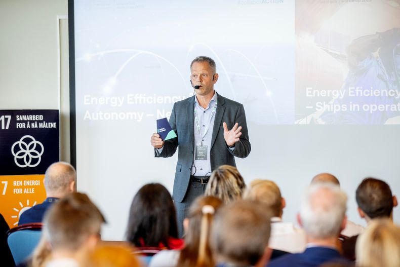 Il responsabile dell'innovazione Øystein Höglin presso Maritime Cleantech spera che ci siano più progetti concreti dopo il seminario sull'innovazione organizzato a Stavanger.