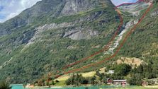 Oldedalen i Stryn får skredvarsling som stenger veien