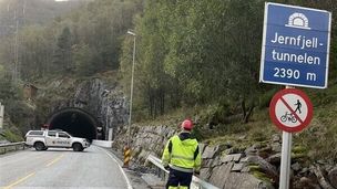 Jernfjelltunnelen på E39 mellom Gulen og Masfjorden blir stengt på ubestemt tid