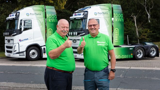 Verdens første elektriske lastebiler med 1000 kWh batterier til Norge