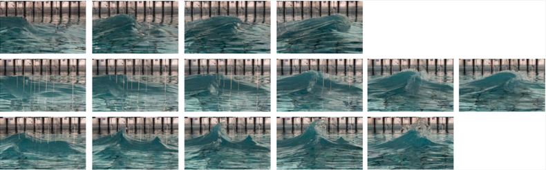 Images from Drupner wave simulation.
